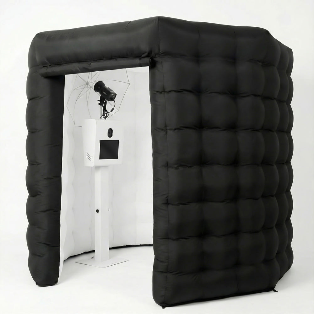 Black Inflatable Booth Black Inflatable Cube Photo Booth – Cake Photo Booth