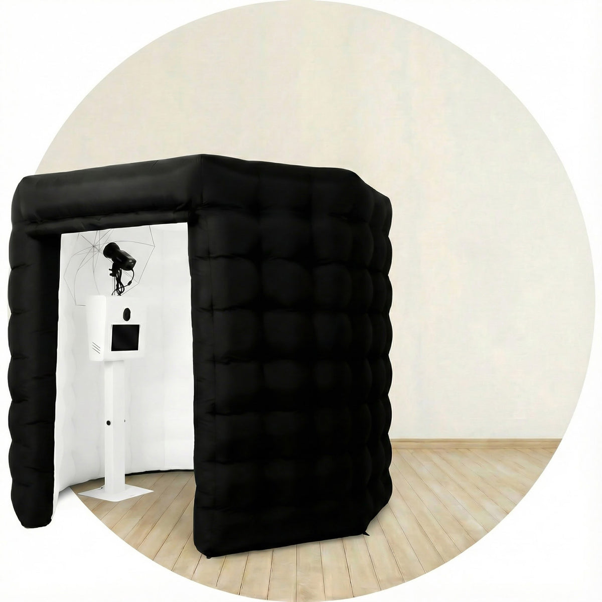 Black Inflatable Booth Black Inflatable Cube Photo Booth – Cake Photo Booth